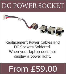 replacement laptop power cable dc socket when faulty