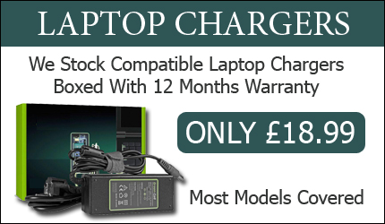 compatible laptop mains chargers £18.99