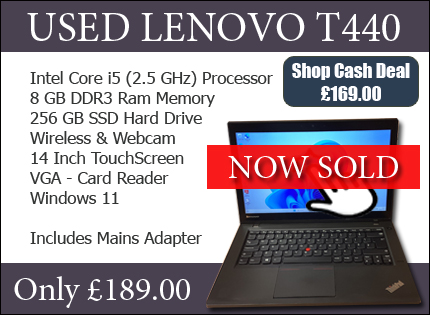 used lenovo t440 touchscreen laptop intel i5