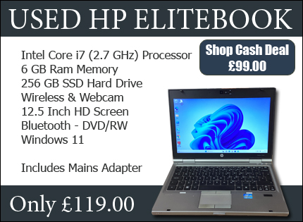 used hp elitebook 2560p laptop intel i7